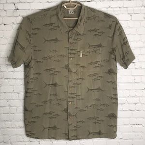 Columbia button down hawaiian polo